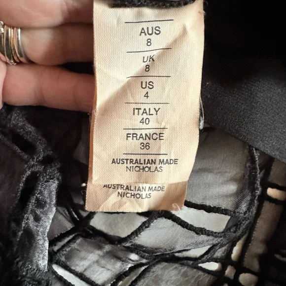 NEW Nicolas window lace strapless cocktail dress - Picture 8 of 9